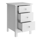 Ver imagem 6 de Mesa de Cabeceira 3 Gavetas 40 Cm Dm113 Branco Dtall Branco