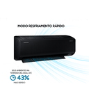 Ver imagem 6 de Ar Condicionado Split Inverter Samsung WindFree Black Edition 24.000 Btus Quente e Frio 220v