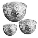 Ver imagem 1 de Tigela Inox Bowl Cumbuca Kit 3 Unidades Salada Fruta Mesa Posta Refeiçao Sala de Jantar Buffet Cozin
