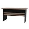 CONJUNTO DE MESA COM GAVETEIRO - AMEIXA- PRETO RM START - 2