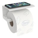 Ver imagem 7 de Porta Papel Higiênico Inox De Parede Banheiro Branco MAX