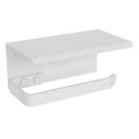 Ver imagem 6 de Porta Papel Higiênico Inox De Parede Banheiro Branco MAX