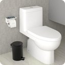 Ver imagem 2 de Porta Papel Higiênico Inox De Parede Banheiro Branco MAX