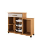 Ver imagem 2 de Fruteira Teresina 2 Portas 1 Gaveta MDF-MDP 107cm Cinamomo e Off White