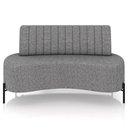 Ver imagem 7 de Sofá Chaise 2 Lugares Sala Living 135cm Pés Industrial Cayman K01 Linho Cinza Lyam Decor