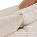 Ver imagem 6 de Sofá para Sala de Estar 4 Lugares 225cm Linho Living Canela