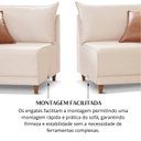 Ver mais imagens de Sofá para Sala de Estar 4 Lugares 225cm Linho Living Canela