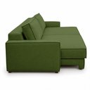Ver imagem 5 de Sofá Sala de Estar Nilo Retratil Manual Bipartido 210cm 3 Lugares Bouclê Verde Claro m1 - Monari Des