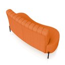 Ver imagem 7 de Sofá Living Decorativo 2 Lugares 1,35m Katara Pés de Ferro Bouclê Terracota G33 - Gran Belo