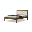Ver imagem 3 de Cama Casal em MDF com Cabeceira Entrelaçada Laila Jequitiba/Off White Marrom