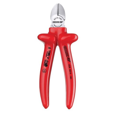 Alicate de Corte Diagonal 6.1/2" Modelo Sueco Vde Isolado En 60900 - Gedore 091851