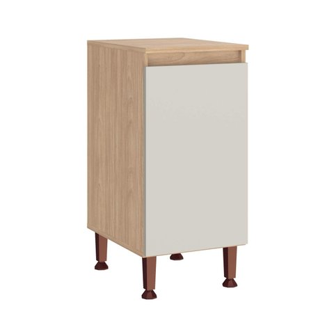 Armário Balcão de Cozinha 40cm 1 Porta Rebeca com Pés Mb 1090 Movelbento