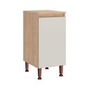 Ver imagem 1 de Armário Balcão de Cozinha 40cm 1 Porta Rebeca com Pés Mb 1090 Movelbento