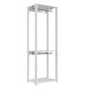 Ver imagem 2 de Guarda-Roupa Closet com 2 Cabideiros 60cm Multimóveis Crpro-CLO003 Branco