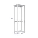Ver imagem 3 de Guarda-Roupa Closet com 2 Cabideiros 60cm Multimóveis Crpro-CLO003 Branco