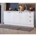 Ver imagem 1 de Balcão Modulado 200cm para Pia e Cooktop 4 Portas 3 Gavetas Americana Henn - Branco Hp Fosco/calcare