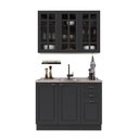 Ver imagem 2 de Cozinha Modulada Compacta Americana 100% MDF 120cm com Rodapé Provence Multimóveis Crink-CPT004