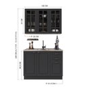 Ver imagem 4 de Cozinha Modulada Compacta Americana 100% MDF 120cm com Rodapé Provence Multimóveis Crink-CPT004