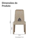 Ver imagem 3 de Kit 4 Cadeiras de Jantar 4256 com Espaldar Rustic/imperial Madesa