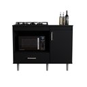 Ver imagem 7 de Balcão para Cooktop 5 Bocas 1,05m Turim Preto - Movelove
