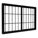 Ver imagem 1 de Janela de Alumínio de Correr Lateral 2 Folhas Móveis com Grade 100x150cm Lucasa Eccellente Preto