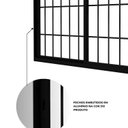 Ver imagem 6 de Janela de Alumínio de Correr Lateral 2 Folhas Móveis com Grade 100x150cm Lucasa Eccellente Preto