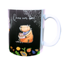Caneca Café Porcelana Personalizada Fit Capivara 325ml | Artesanal - 3