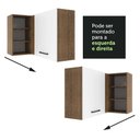 Ver imagem 5 de Armário Aéreo 1 Porta Para Linha De 60 Cm Rustic/Branco