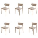Ver imagem 1 de Conjunto 6 Cadeiras de Jantar Mila Tecido Confy Est.Champ