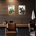 Ver imagem 2 de Kit 2 Placas MDF Barbearia Profissional Hq Retro Tam A4 BR20