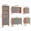 Ver imagem 4 de Cozinha Modulada Completa Júlia 100% Mdf Tuboarte com 2 Balcões Independentes e 11 Portas