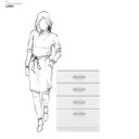 Ver imagem 7 de Cômoda Astral 4 Gavetas 62 Cm - Comoda para Quarto - Demobile:branco