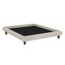 Cama King Japonesa 210cm Pés Madeira Haru Linho Off White - Sallar Home - 1