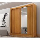Ver imagem 4 de Guarda-roupa Solteiro Mdf 2 Portas de Correr 2 Gavetas com Espelho Milano Leifer Móveis Cinamomo