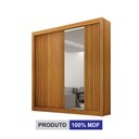 Ver imagem 2 de Guarda-roupa Solteiro Mdf 2 Portas de Correr 2 Gavetas com Espelho Milano Leifer Móveis Cinamomo