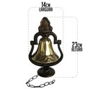 Ver imagem 2 de Sino Artesanal Para Mesa Com Corrente Decoração Interna