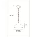 Ver imagem 2 de Pendente Brooklyn 1L 56 cm Madelustre