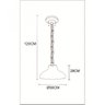 Pendente Brooklyn 1L 56 cm Madelustre - 2