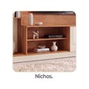 Ver imagem 7 de Estante para TV e Home Theater até 55 Polegadas Nichos 2 Portas Cinamomo Off White Havana