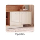 Ver imagem 6 de Estante para TV e Home Theater até 55 Polegadas Nichos 2 Portas Cinamomo Off White Havana