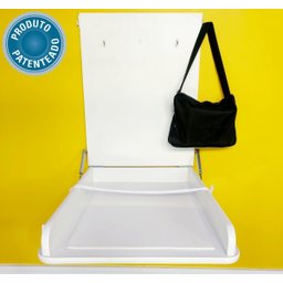 Trocador de Fraldas Fraldário Branco Colchonete Amortecedor - 5
