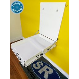 Trocador de Fraldas Fraldário Branco Colchonete Amortecedor - 4