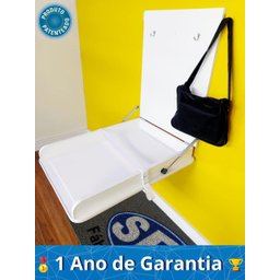 Trocador de Fraldas Fraldário Branco Colchonete Amortecedor - 2