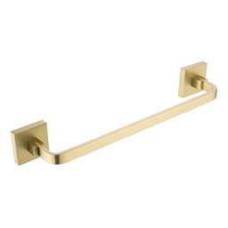 Kit Acessórios para Banheiro Dourado Fosco Quadrado Barra Dupla em Aço Inox 4 Peças - 6