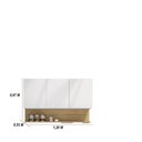 Ver imagem 3 de Kit Balcão de Pia sem Tampo e Aereo 120 Cm 6 Portas 1 Gaveta Madrid - Supremo/supremo/cp-freijó