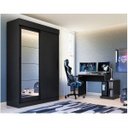 Ver imagem 1 de Conjunto Quarto Solteiro Gamer com Guarda-Roupa e Mesa Gamer 2 Gavetas Espresso Móveis