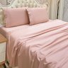 Jogo de Lençol Queen Bordado Inglês Lauren 3 Peças Rosê - 2