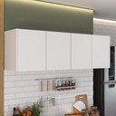 Ver imagem 1 de Armário de Cozinha Aéreo 4 Portas Multimóveis Mp2156 Branco