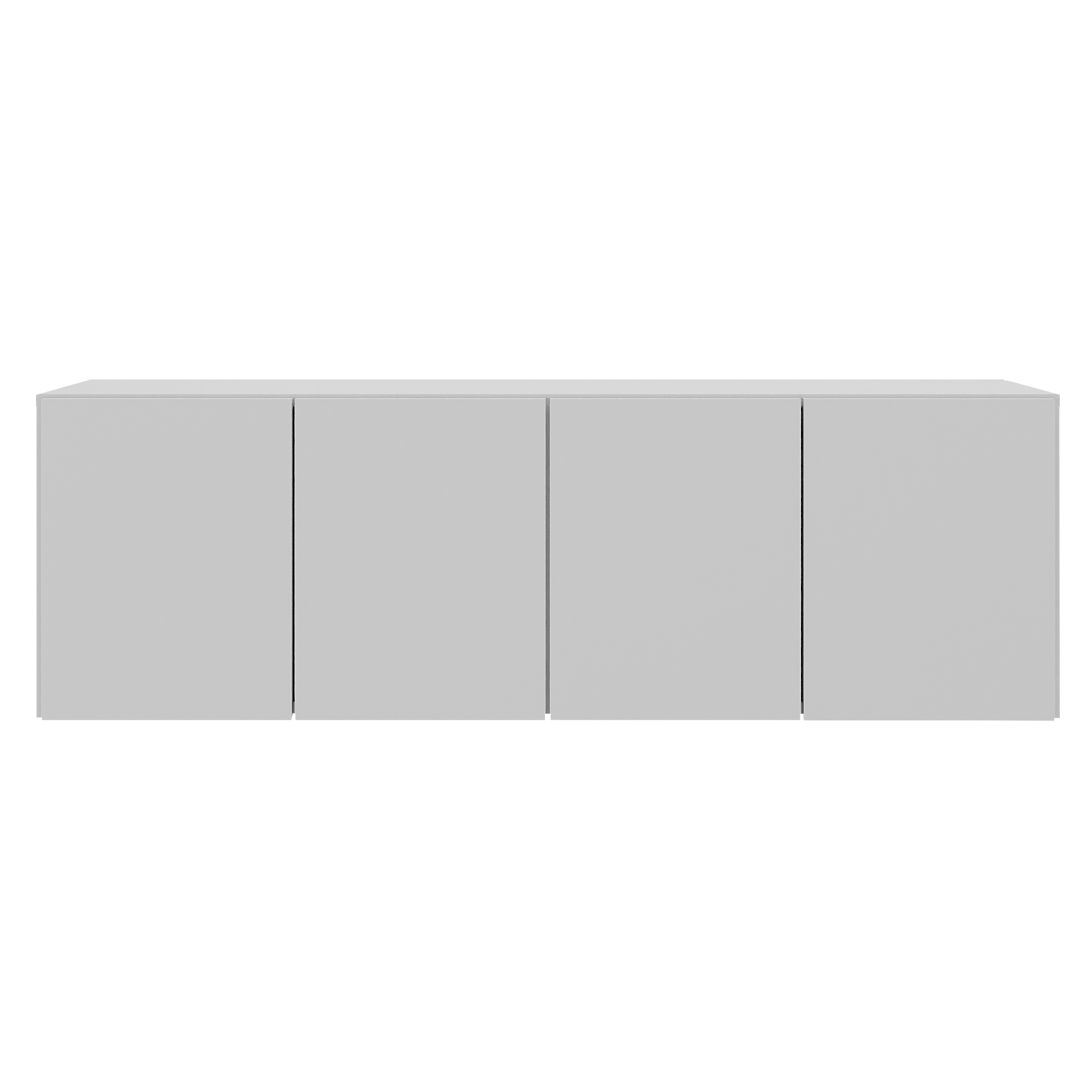 Armário de Cozinha Aéreo 4 Portas Multimóveis Mp2156 Branco - 4