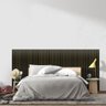 Painel Ripado Mdf Cabeceira Cama de Casal Autocolante - 150x250 - 1
